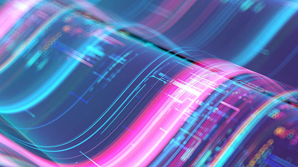 Digital background depicting innovative technologies in (AI) artificial systems, neural interfaces and internet machine learning technologies